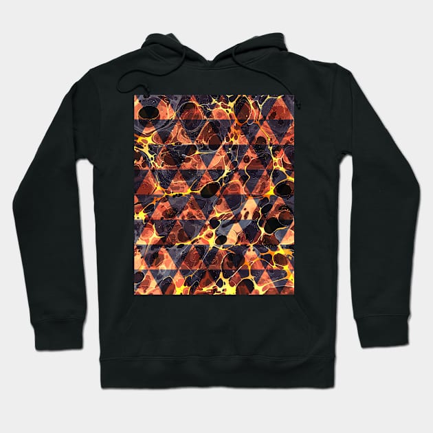 Abstract Marbling Pattern Hoodie by StudioGrafiikka